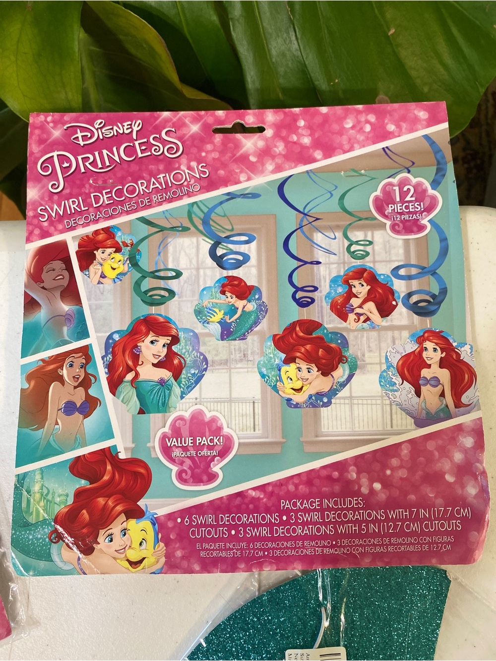 Disney Princess Ariel Party Kit - Teal, Pink, Red, Yellow - Picture 5 of 9